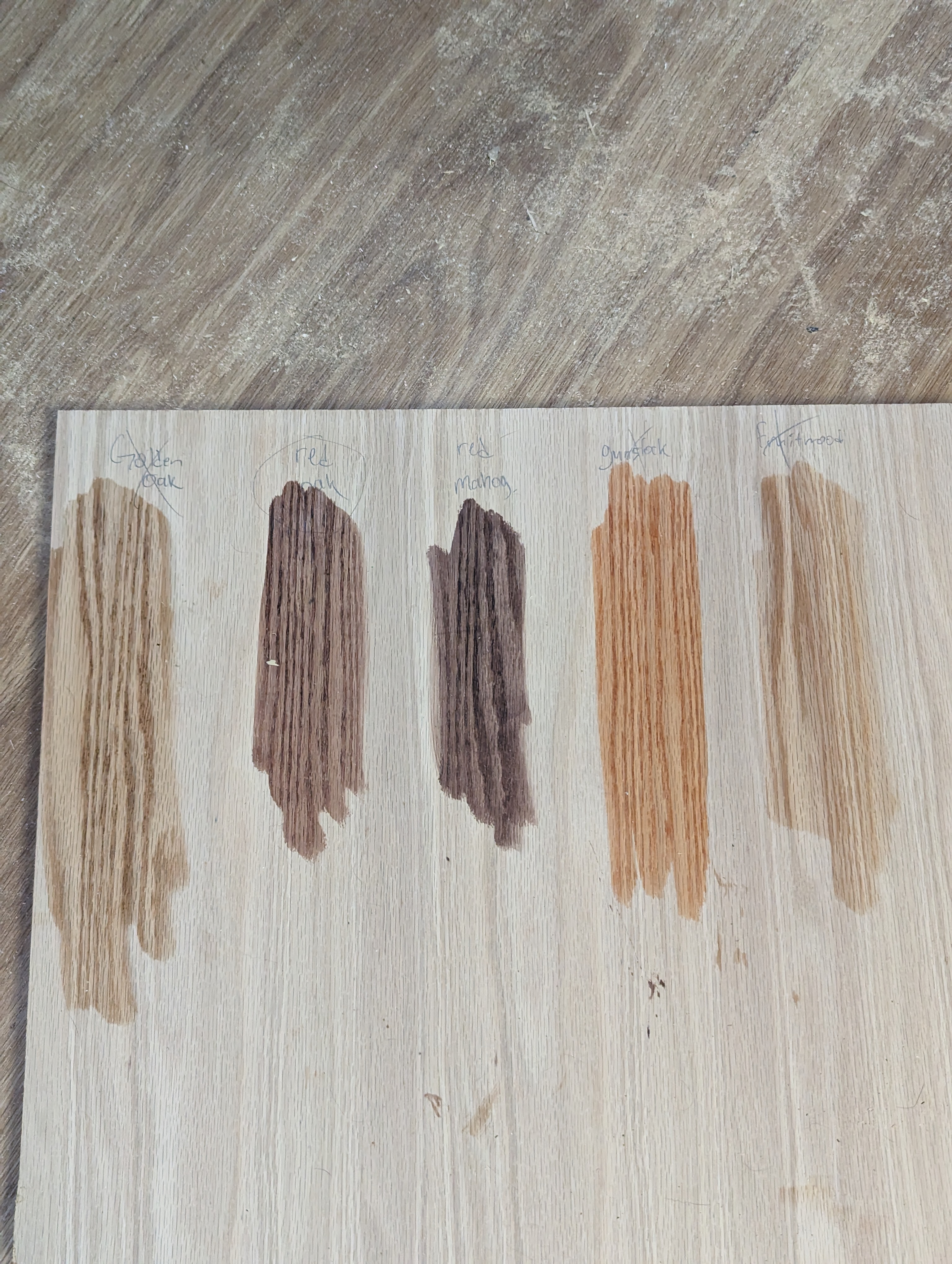 Choosing stain colors